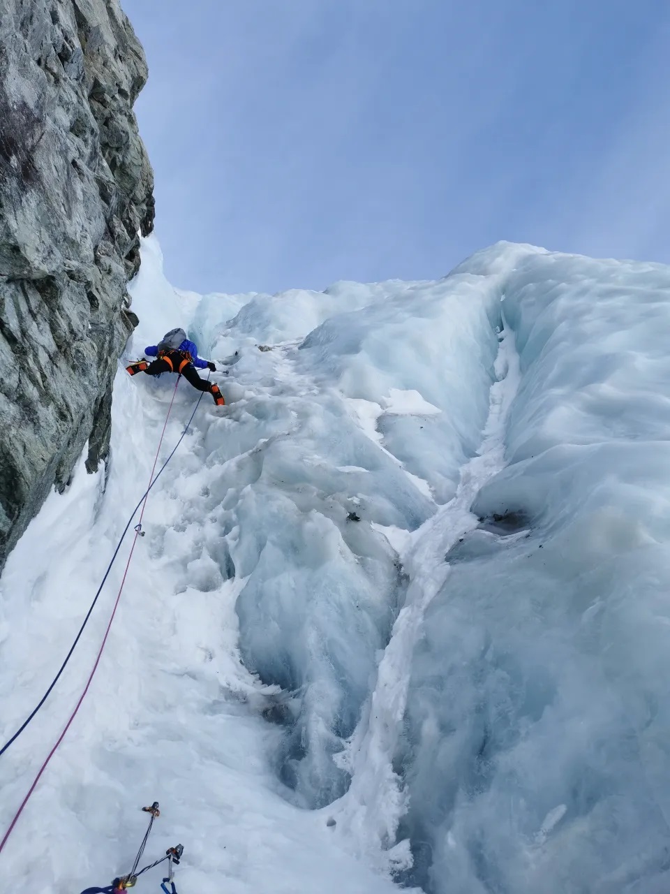 Pelvoux, couloir Chaud